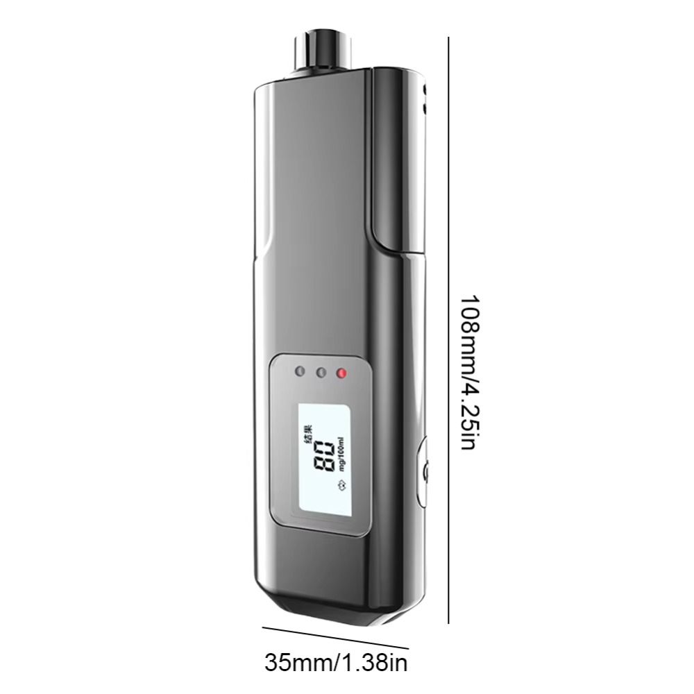 LED Digital Display Breathalyzer Analyzer Non-Touching Portable Blow Breathalyzer  Universal