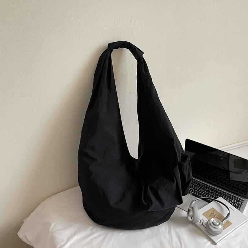 Japanese-style Casual Large-capacity Nyl Tote Bag, Lazy Style Versatile Crossbody Bag, Student Shoulder Bag for Class