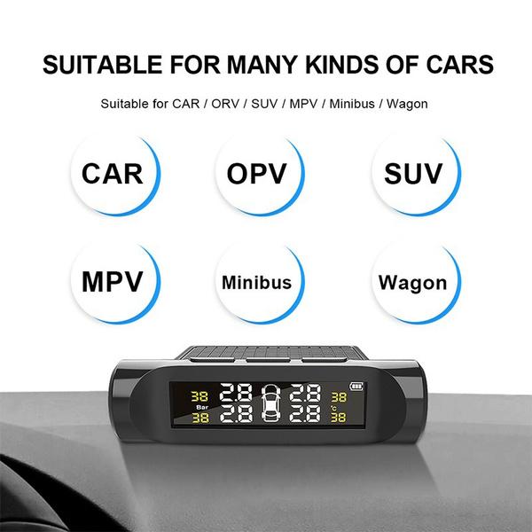 Cyfrowy miernik ciśnienia w oponach LCD TPMS o wysokiej precyzji z czujnikiem zewnętrznym Bezprzewodowy system monitorowania ciśnienia w oponach Typ miernika Wykrywanie ciśnienia