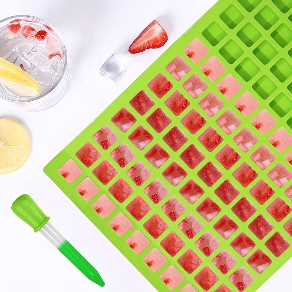 126 Grid Ice Cube Silicone Mold for Making Square Candies-Ideal for Hard Candy,Chocolate,Gummies,Caramel,Ganache,And Ice Cubes