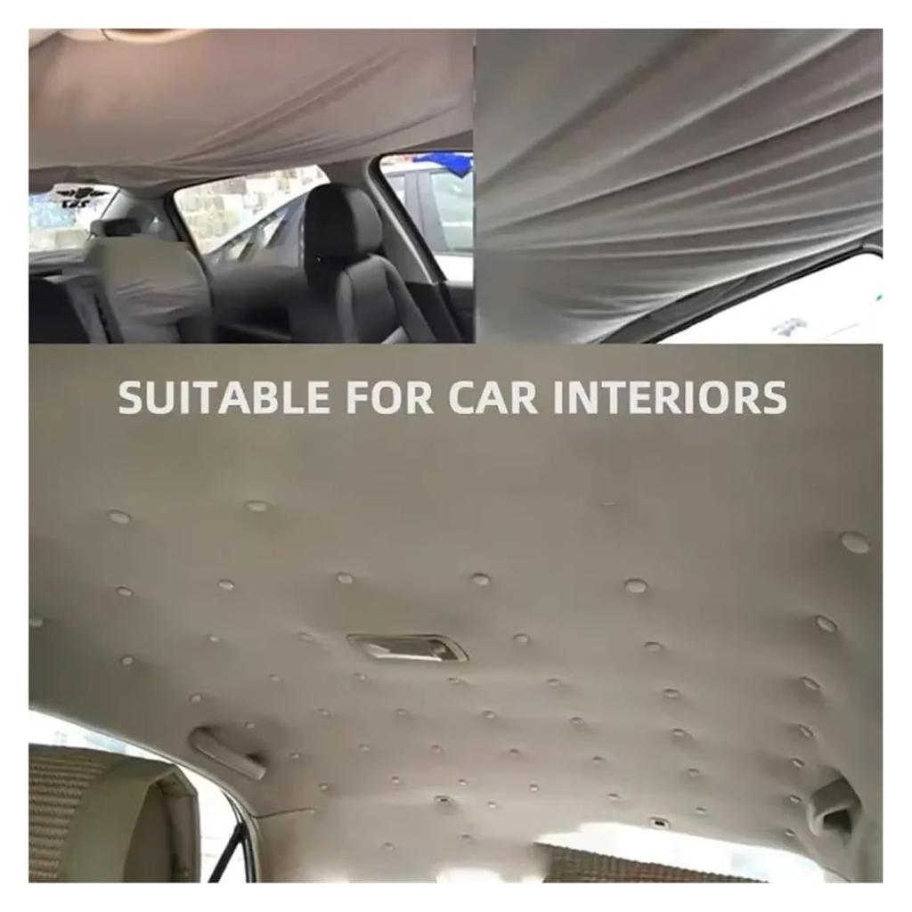 All Car Roof Fixing Buckle Screw Kit Fastener Auto Interior Ceiling Cloth Shedding Repair Rivet Cars Accessories(60pcs-Beige)