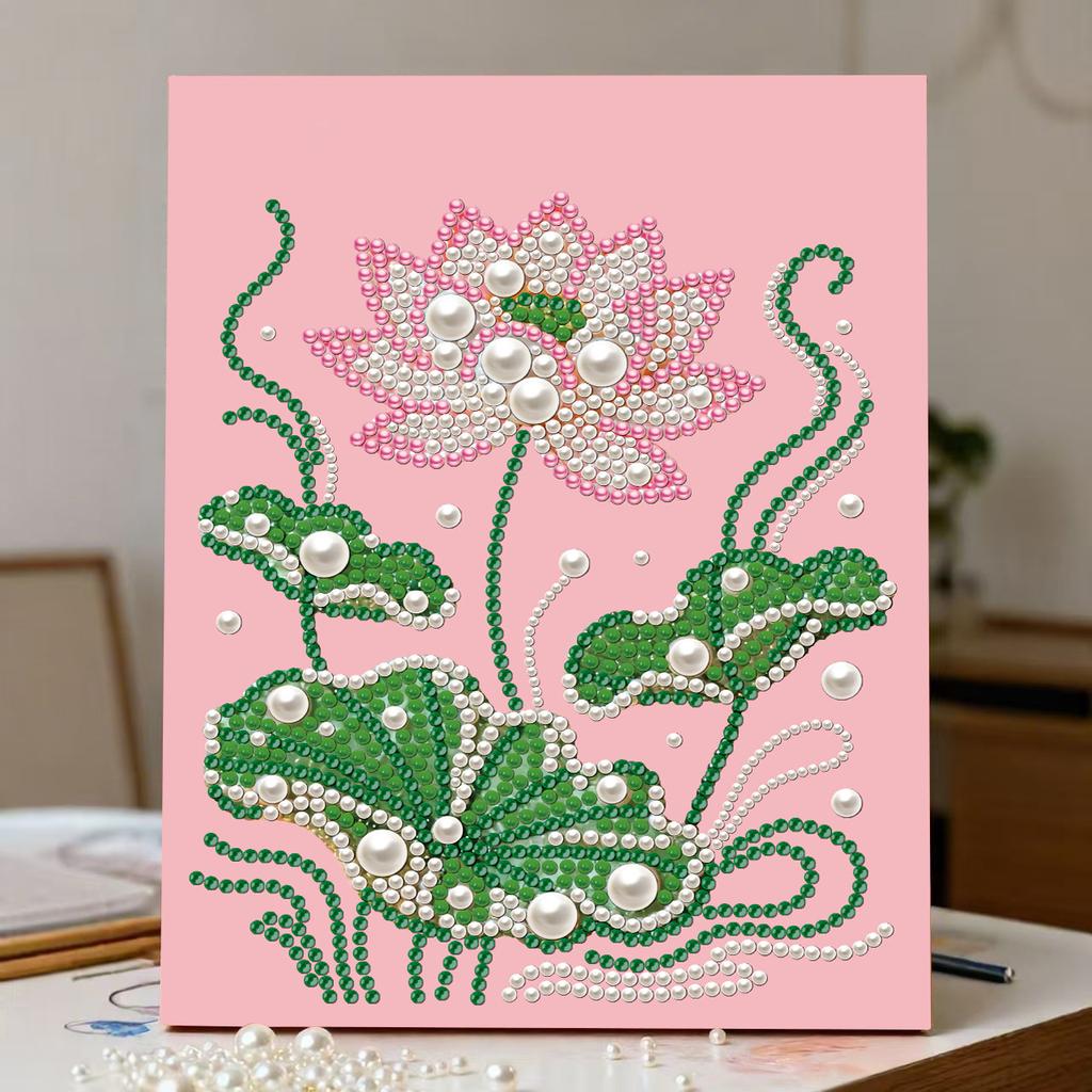 Sunflower Pearl Painting Diy Self-Adhesive Pearl Rose Flower Animal Table Decorative Painting For Friends And Girlfriends Gifts