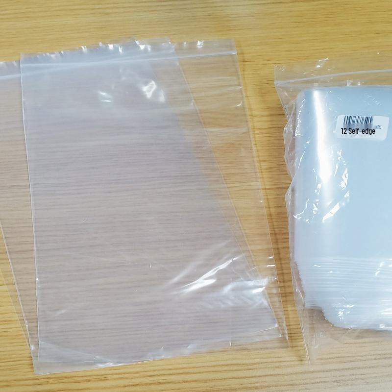 Self-Sealing Transparent Plastic Storage Bags - Large, Medium, Small Sizes for Fresh-Keeping and Biological Samples