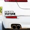 LOUDER THAN YOUR MUM LAST NIGHT Funny Car Stickers Auto Body Bumper Windows Motorcycle Decor Vinyl Film Decal Car Accessories