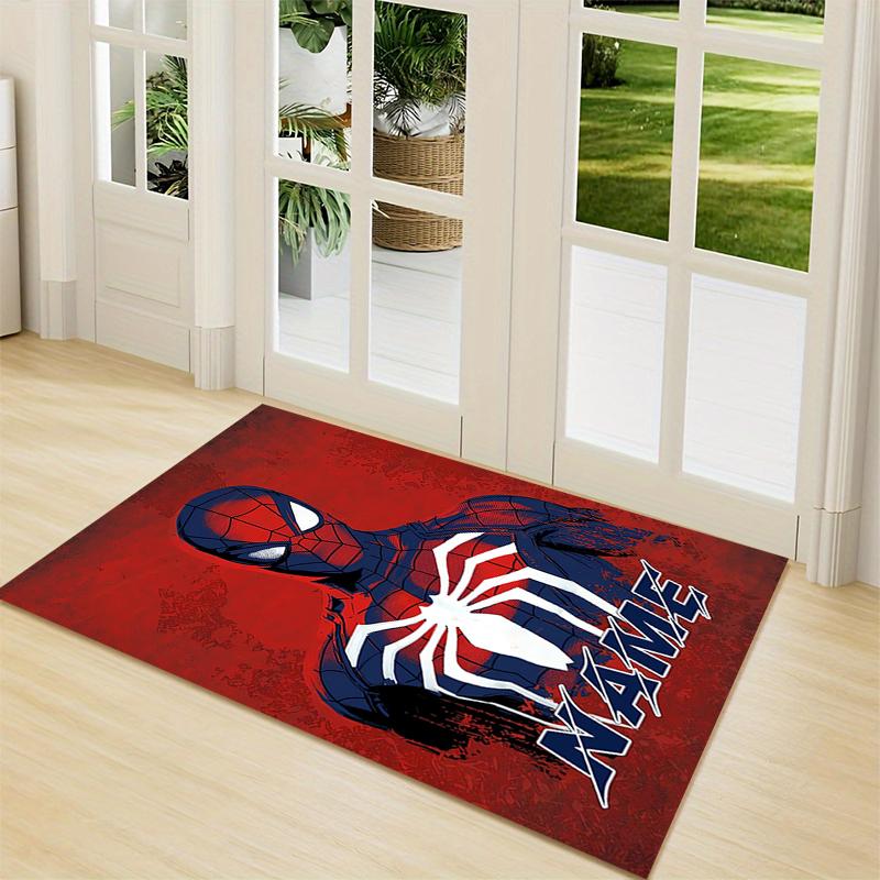 Custom Name "Spiderman Urban Adventure" Carpet Rug Customizable Soft Washable Anti-Slip Home Living Room Sofa Mats Personalized Rug. 09096