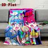 Miku and Teto 2D Flat Pattern Flannel Blanket High Quality All Seasons Warmth and Comfort Perfect for Christmas Gifts.DMT0925235