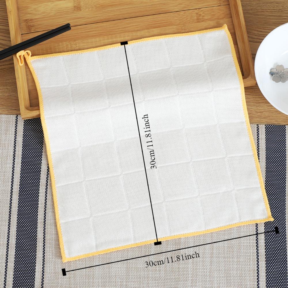 Household Cleaning Supplies Bamboo Fiber Dish Towel Easy To Clean Cleaning Cloth New Rag