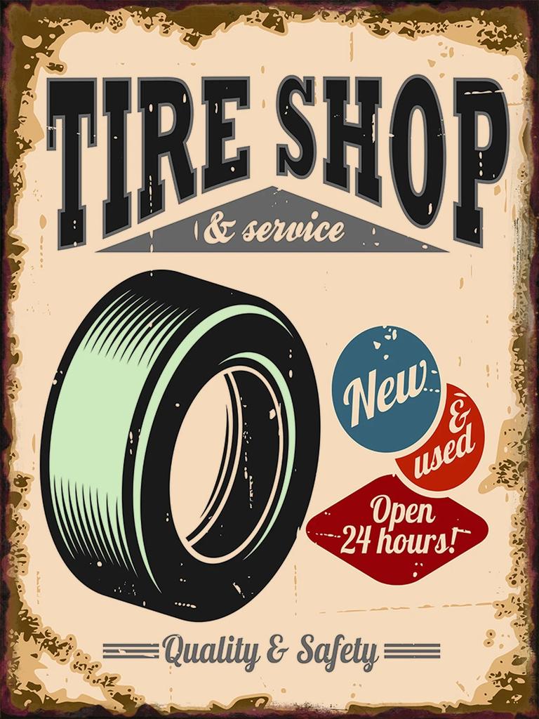 Funny Mechanic Shop Sign Mechanic Hourly Rate Reproduction Vintage Metal Sign Tin for Man Cave, Cars, Workshop Garage Wall Deco