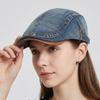 Verstellbare Malerberets Baumwolle Schirmmützen Mode Gewaschener Denim Newsboy Caps Damen
