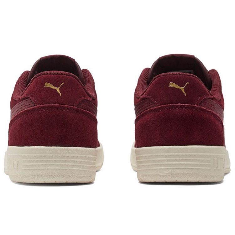Puma Caracal Leather Casual Durable Low-Top Sneakers Unisex Sneakers Burgundy 370304-20