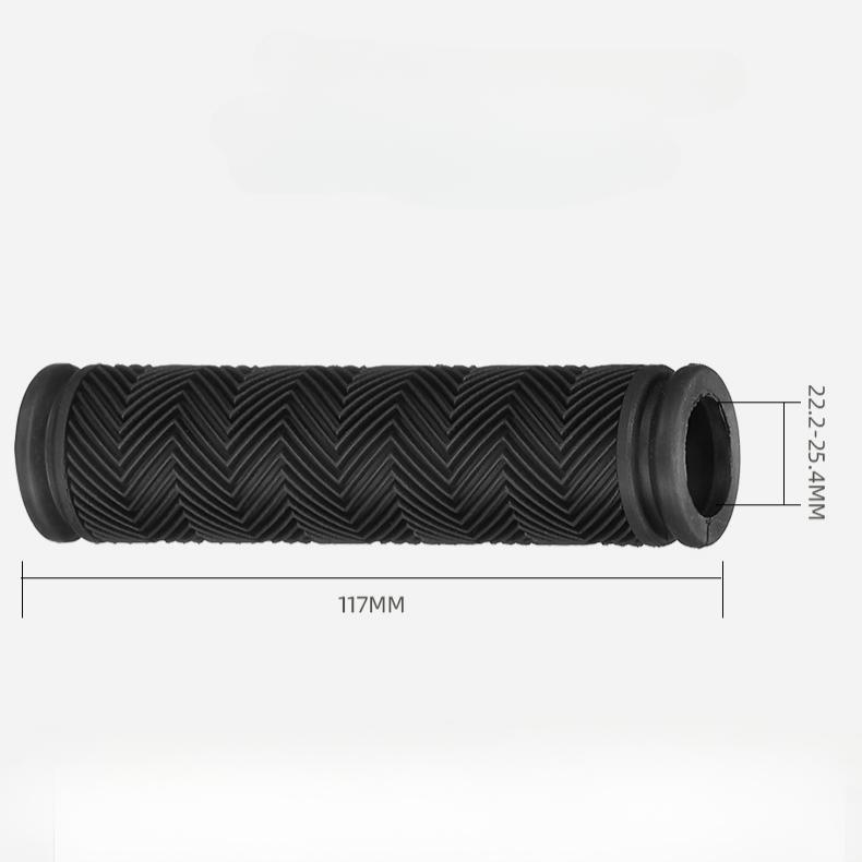 2pcs Wavy Rubber Bike Grips with Dual Openings Comfortable Handlebar Covers for MTB Fixie Road Bicycles Bicycle Parts