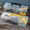 Plastic Organizer Box Transparent Portable Multipurpose Electrician Drill Tool Storage Box Hardware Tool Case