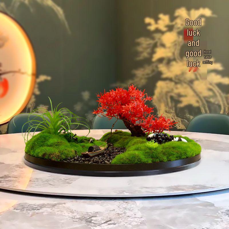 Neues chinesisches Tafelaufsatz: Kreatives künstliches Blumenlandschaftsornament