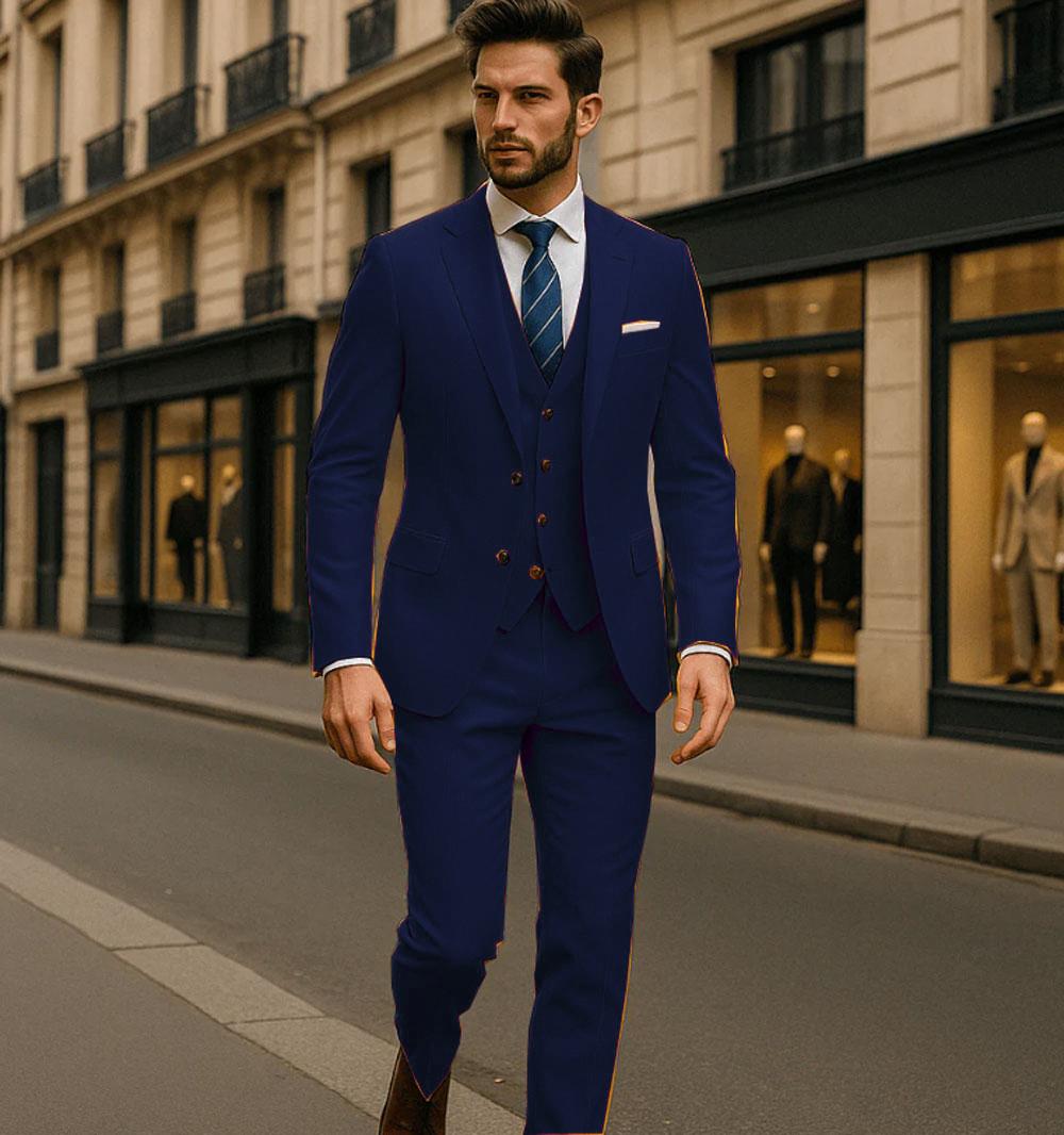 

Классический мужской костюм-тройка приталенного кроя, пиджак, брюки, жилет, формальный, для работы, деловой, свадебный, смокинг жениха, мужские костюмы 6XL бездна