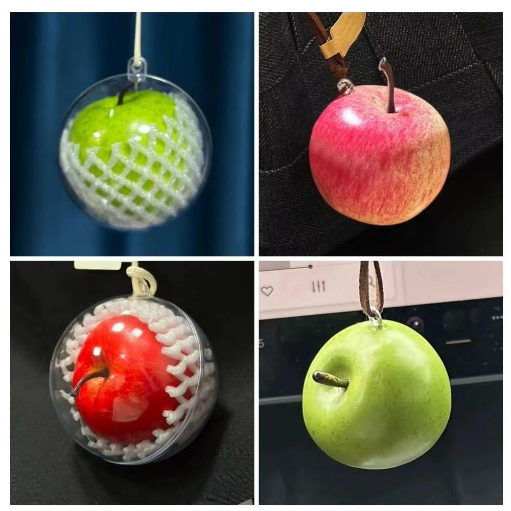 Fruit Shaped Car Ornament Hanging Bag Pendant Decor Rearview Mirror Pendant Christmas Gift