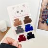 6-Piece Retro Flocked Mini Butterfly Hair Clips Set