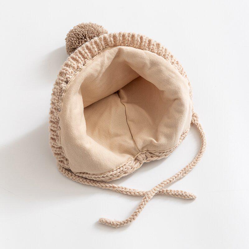 Korean Winter Princess Hat: Cute, Thickened Knit Wool with Ear Protection for Girls