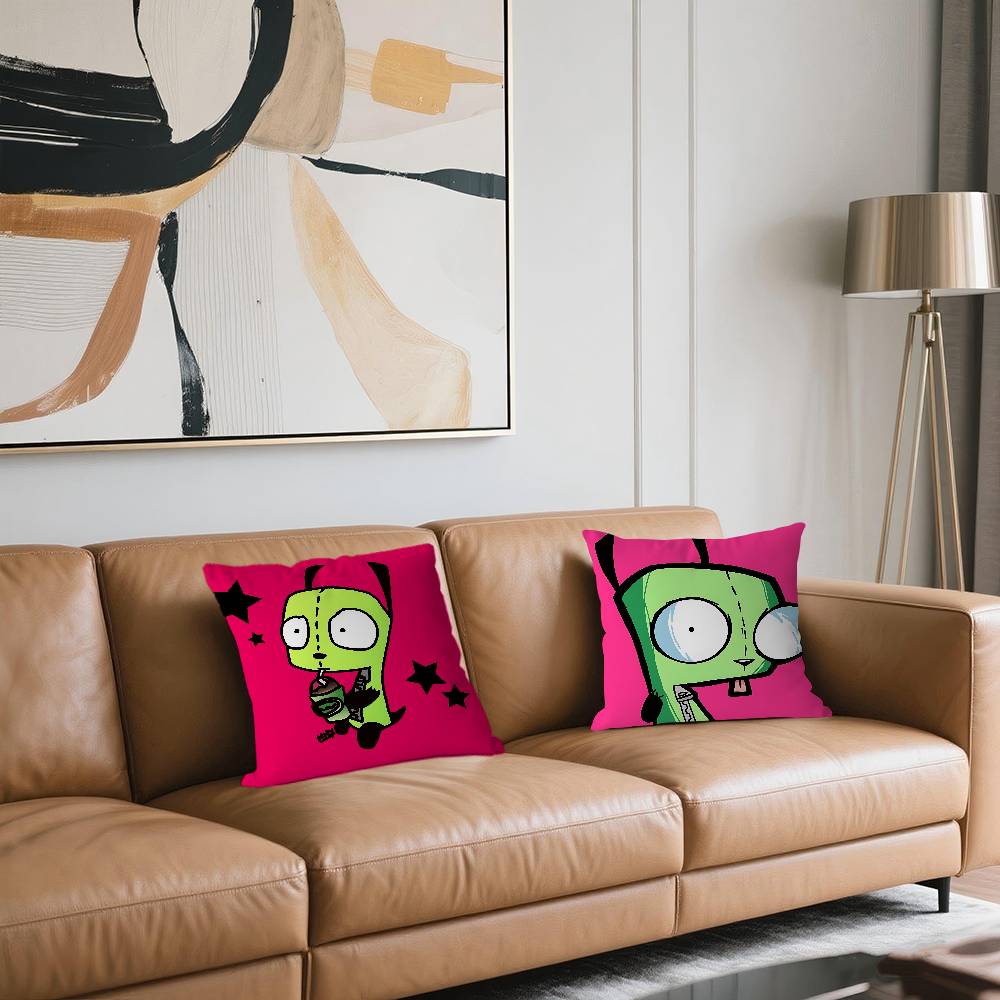 I-Invader Z-Zim Pillow Gift Home Office Decoration Bedroom Sofa Car Cushion Cover Case 45x45