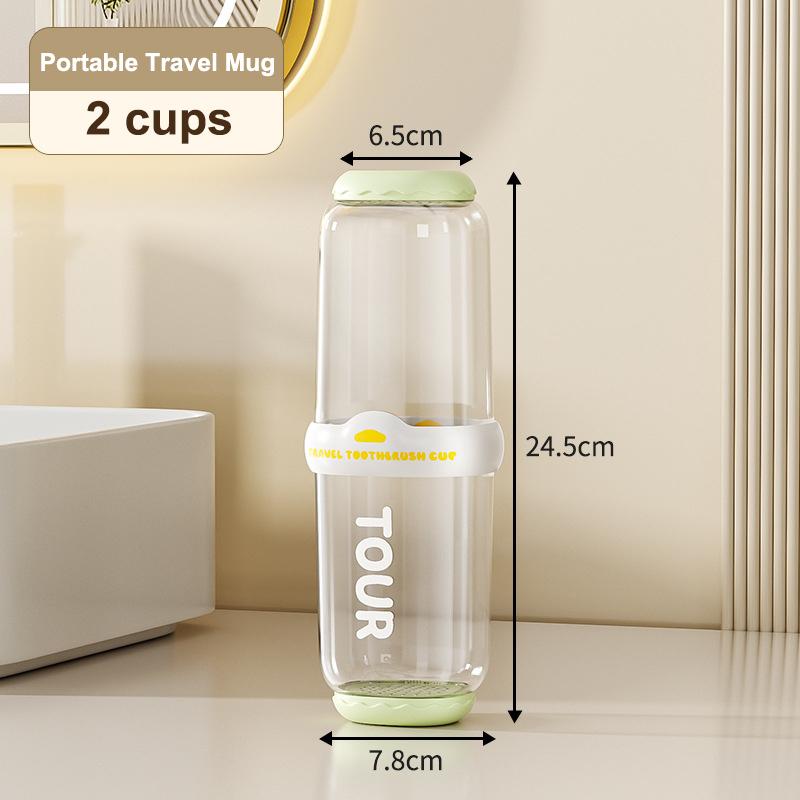 Toothbrush Storage Box Portable Mouthwash Cup Toothpaste Storage Box Toiletry Set Travel Supplies Portable Toothbrush Cup