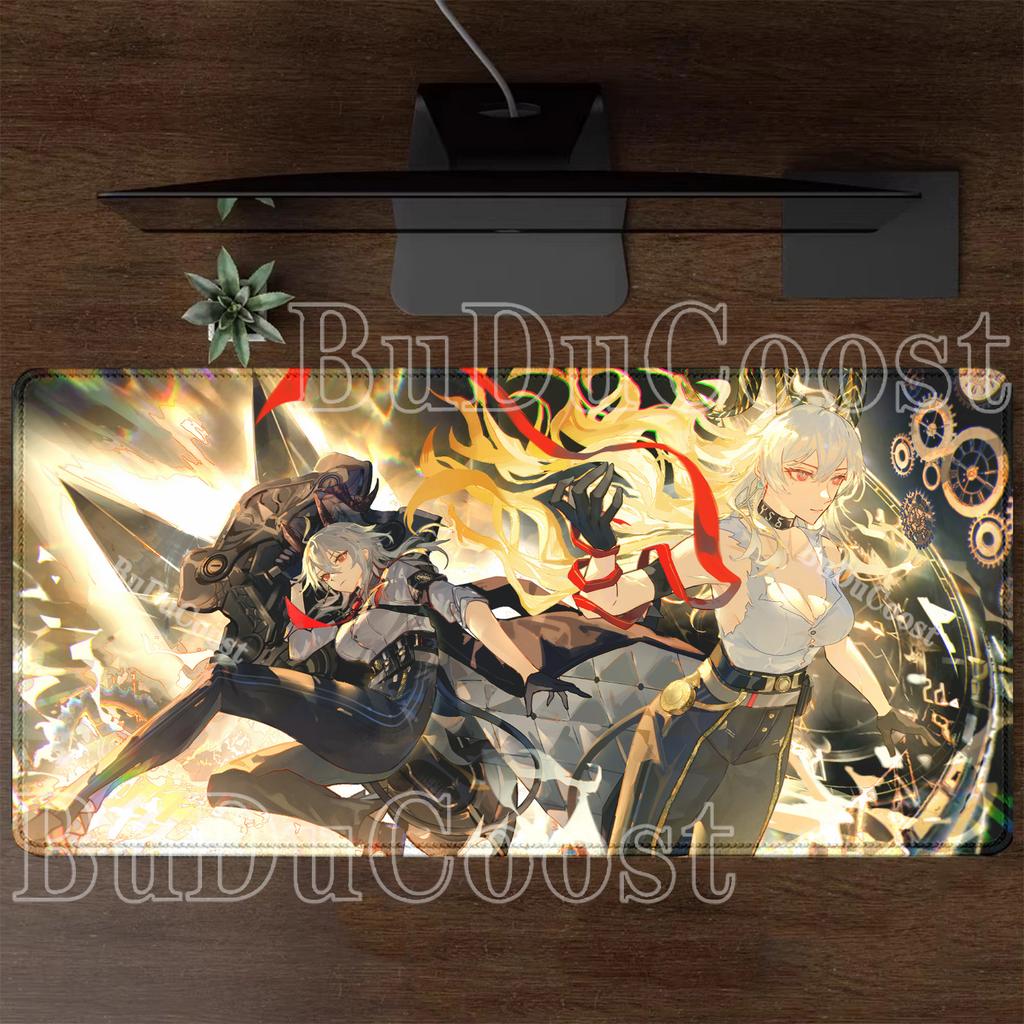 WuWa Zani Wuthering Waves Anime-Mädchen Mauspads Großes Gaming-Tastatur Anti-Rutsch Gummi Schreibtischmatte PC HD-Druck ESports XXL Teppich