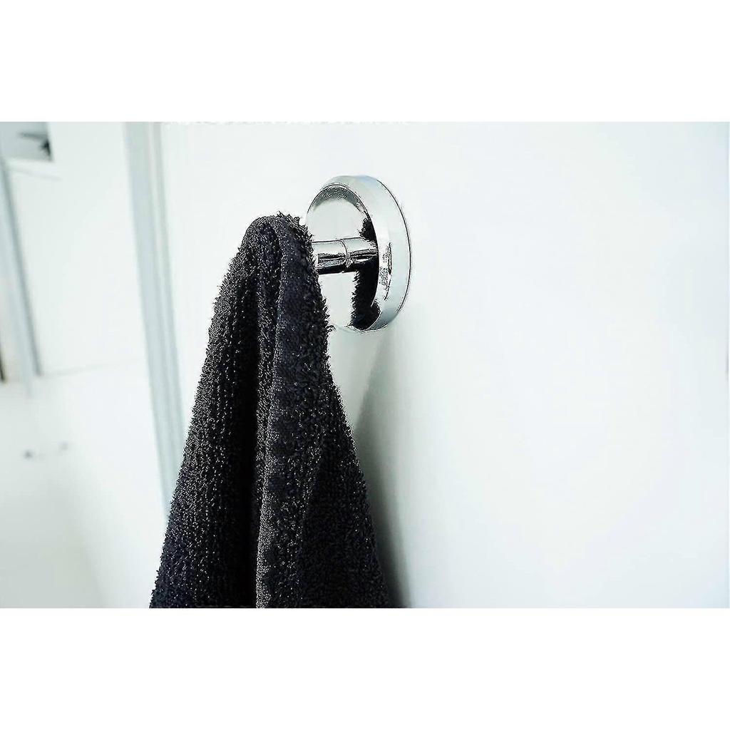 Rack Fixing Parts Suction Cup Hook Towel, Pvc Chromium (4 Pieces)
