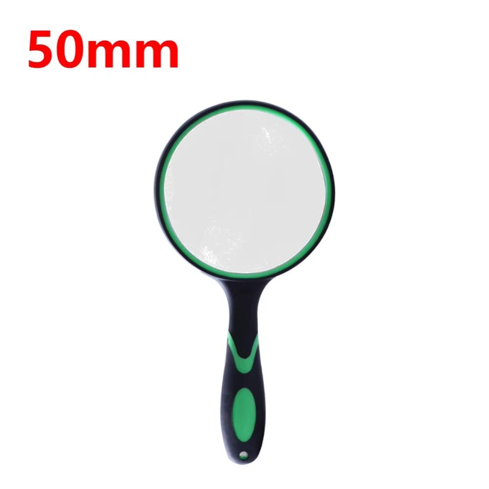 1Pcs Antique Mahogany Handle 10X Magnifying Glass 50/65/75/90/100mm Eye Loupe  For Reading Book