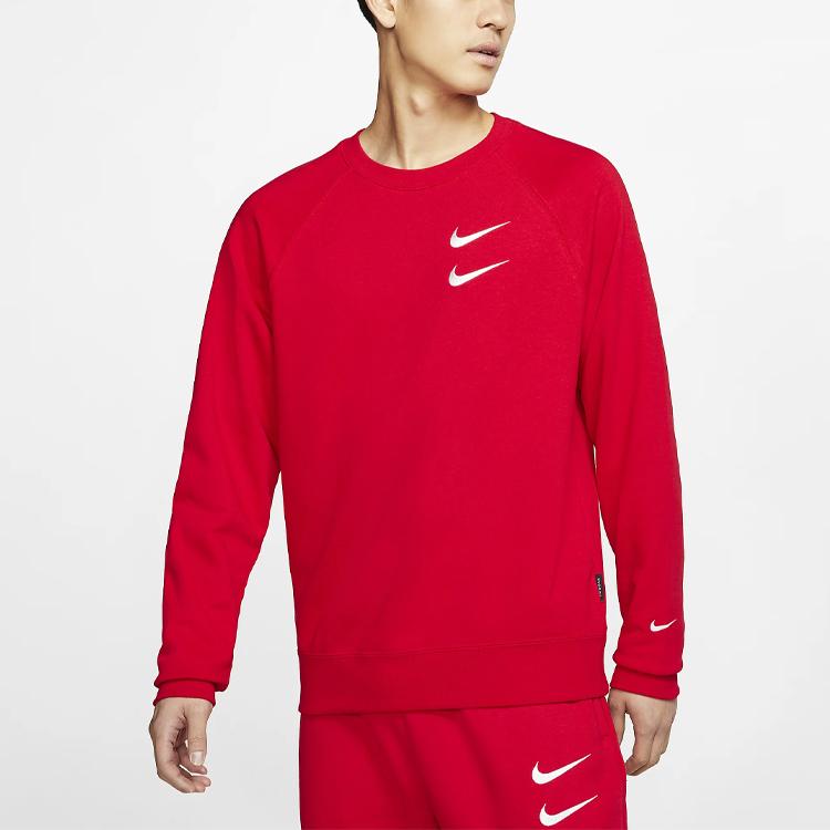 Nike Embroidered Fleece-Lined Warm Pullover Sweatshirt Men Tops DD5079-657