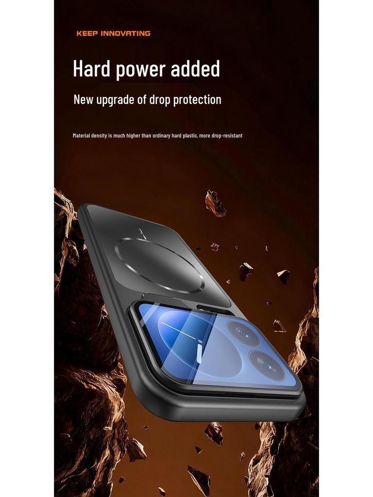 Xiaomi 17Pro Max Case with Lens Stand: Magnetic Full-Coverage Protective Shell