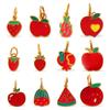 2026 Creative Simple and Versatile New Small Fresh Pendant Colored Dripping Strawberry Apple Cute Pendant Female