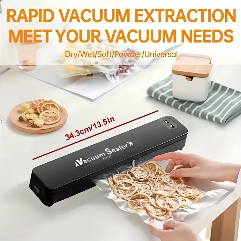 VacuumComes with 10 Vacuum Bags Sealer Household Automatic Vacuum Sealing Machine Plastic Sealing Food Vacuum Packaging Machine Vacuum Sealing Machine