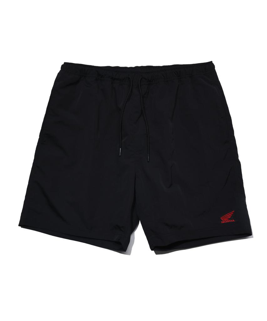 PHYPS MOTORCYCLE [2Pack] Original Wing Logo Beach Shorts Black / Red