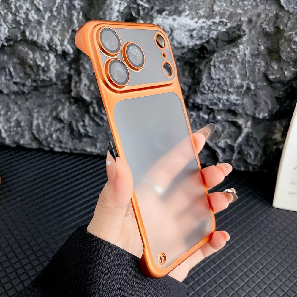 Luxury Matte Plating Borderless Case For iPhone 17 Air 16 15 14 13 12 Pro Max 17ProMax Ultra Thin PC PC Translunt Phone Cover