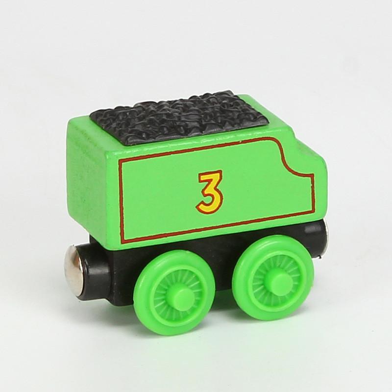 Colorful Wooden Magnetic Train Set For Kids With Interactive Push-pull Features