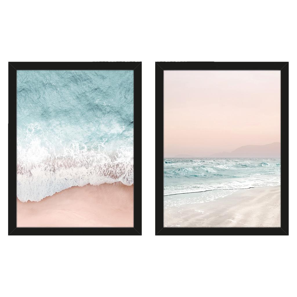 Gemma Bardot Beach Vibes III / IV Framed Print Set  (Pack of 2)