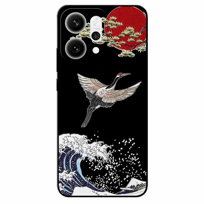 3D Cartoon Emboss Case For Oppo Reno14 5G Relief Embossed Retro Silicone Back Cover For Reno 14 CPH2737 Funda Anime Coque Reno14