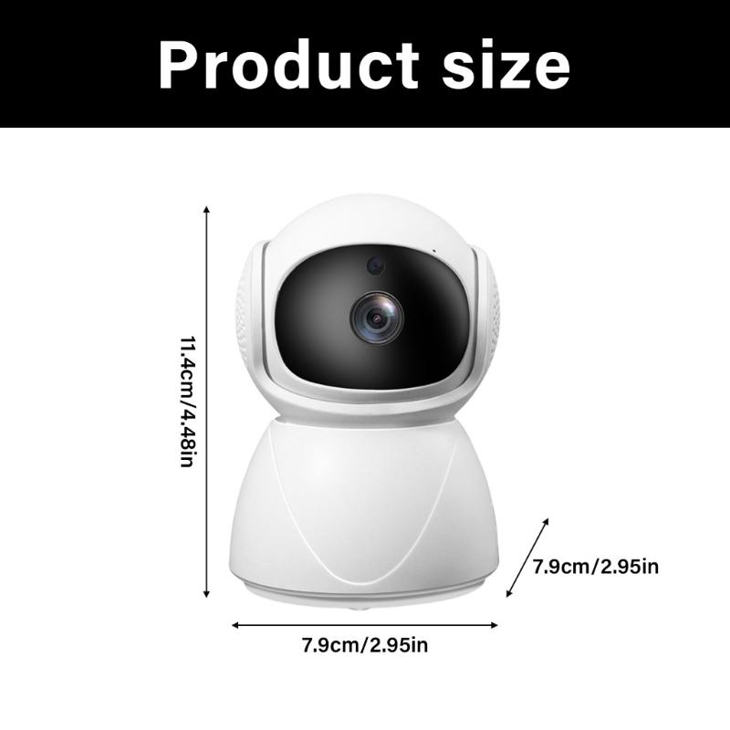 Full Coverage Home Surveillances Camera High-Definition Resolution Mobile App Control Durable ABS Design Indoor Surveillances