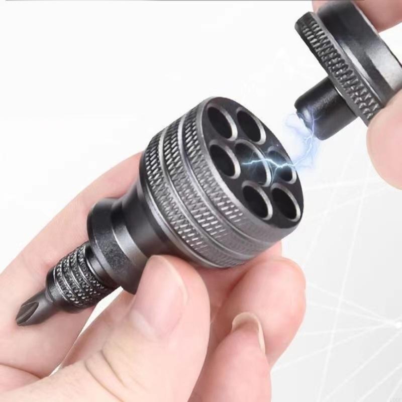 U0DF Precise Screwdriver Handle for 6.35mm Bit Featurings AntiSlip&High Torques Control Designs Interchangeables Bit