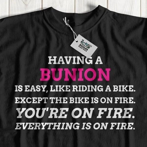 

Funny Bunion T-Shirt Bunionectomy Surgery Gift Ideas Foot Operation Recovery Tee M