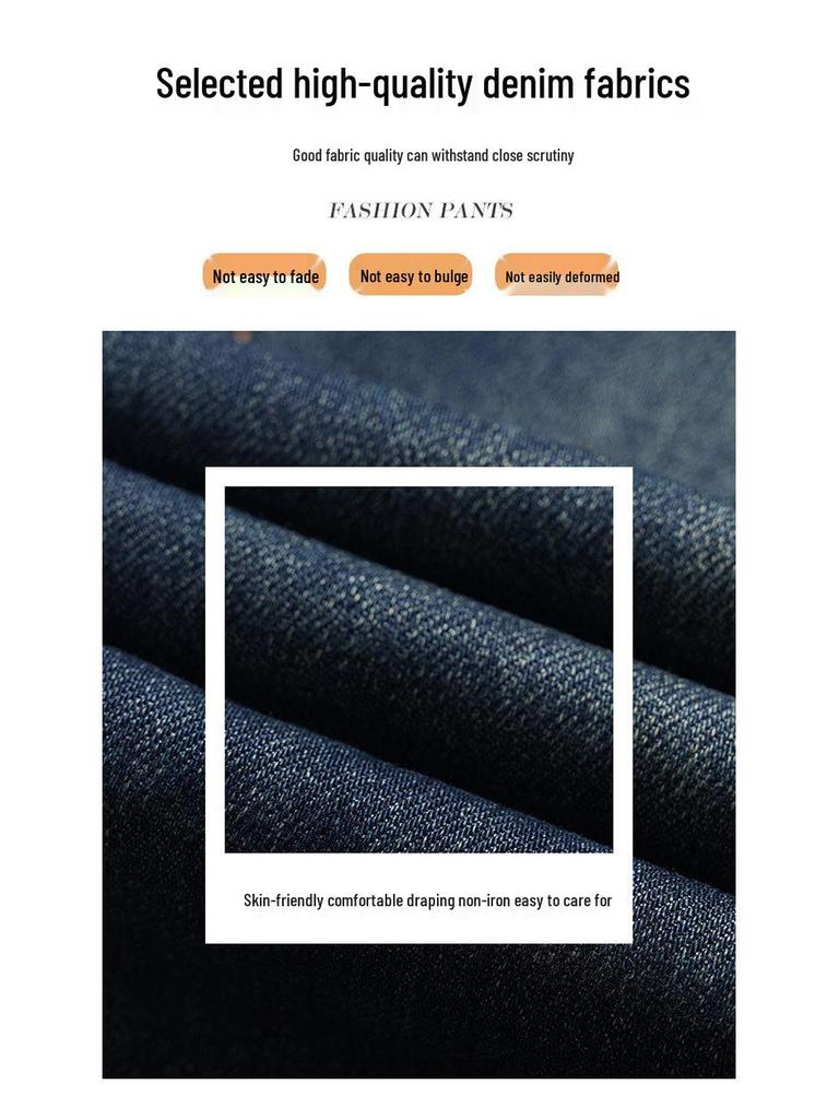 2026 Women's Loose Wide-Leg High-Waist Fleece Jeans - Slimming Floor-Length Fashion for Spring & Autumn