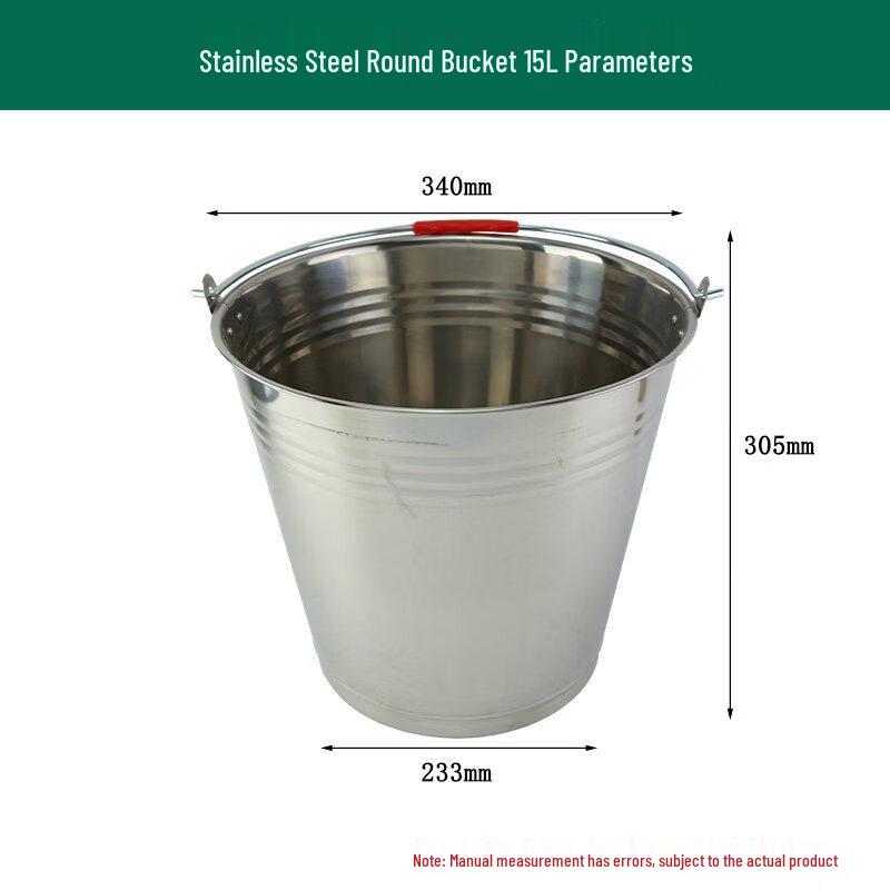 

JPHZNB 201 Stainless Steel Conical Measuring Pail with Scale