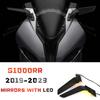 For BMW S1000RR Stealth Rearview Mirrors With LED Turn Signal Indicator S 1000 RR S 1000RR S1000RR 2019 - 2023 Parts Accessories