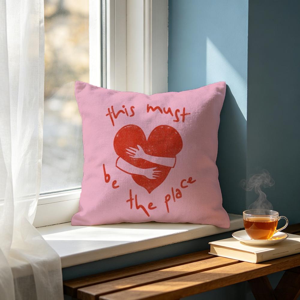 Text RRetro Hug Heart Text Cushion Cover Cushion Cover Set Pcs x x x Pillowcase Decorative Sofa Home Decor