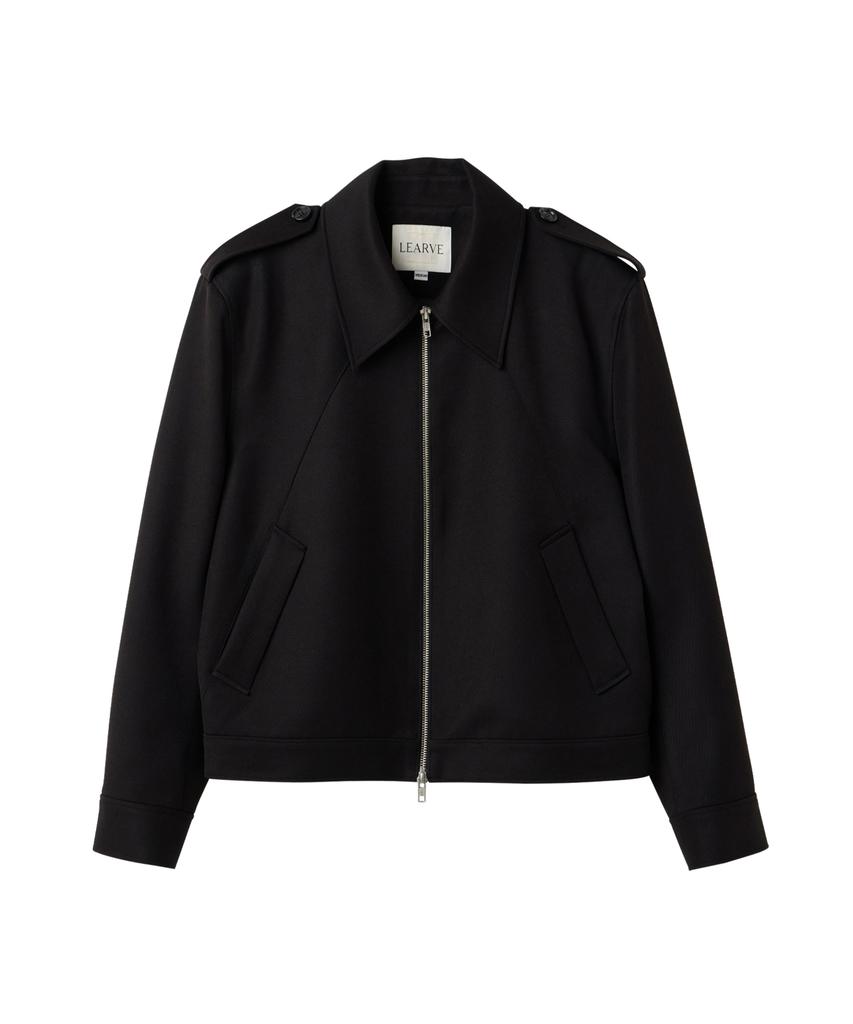 Learve Whipcord Crop Blouson Black