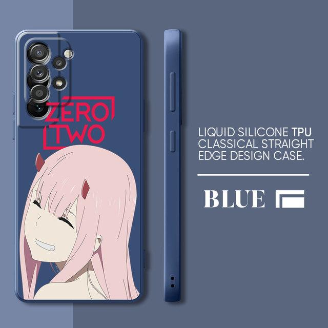 Zero Two Peoples Case For Samsung Galaxy A73 A52 A33 A52s A23 A72 A22 A13 A13 A12 A32 A53 A42 Soft Square Liquid Cover