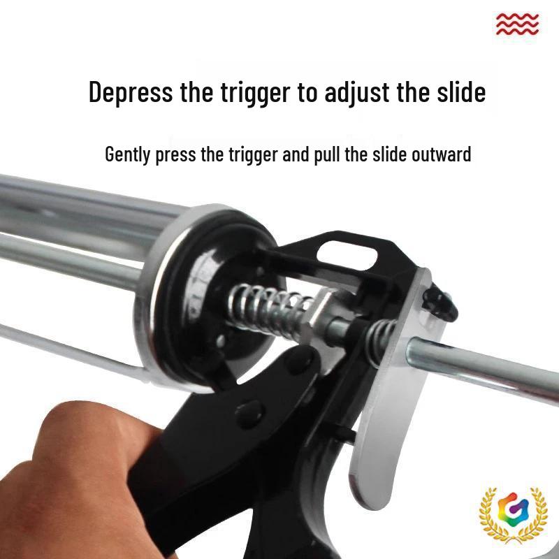 Labor-Saving Manual Caulk Gun with Multi-Bearing Design for Easy Silicone Application