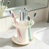 Waterproof Toiletries Storage Rack Multi-holes Razor Storage Box Toothbrush Holder Living Room