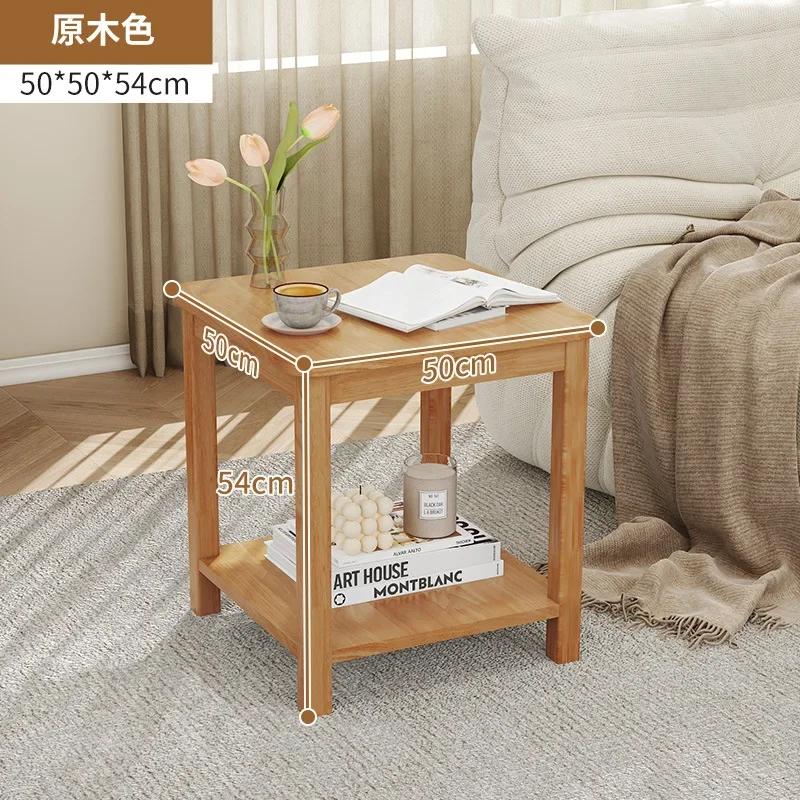 Simple Living Room Sofa Side Table Balcony Corner Coffee Table Small Square Bedside Side Living Room Tables Cabinet Furniture