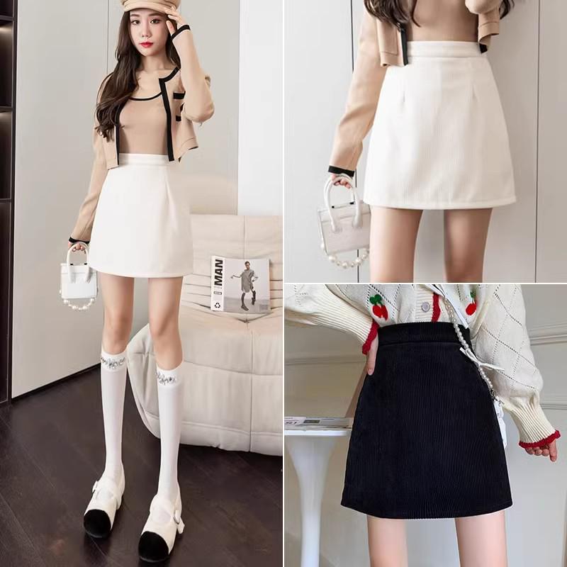 

Petite Women s High Waist Corduroy Mini Skirt: Fall/Winter 2024 A-Line Bodycon S