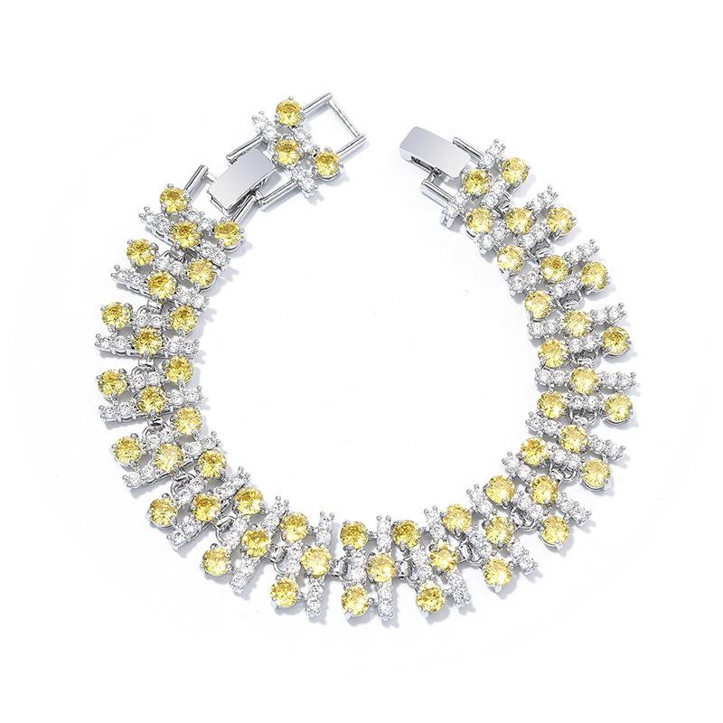 Luxus Blume Zirkon Armband, Hochwertig Exquisit Und Fortschrittlich, Nicht Verblassendes Armband Für Frauen
