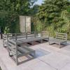 6 Pcs Garden Furniture Set Solid Pine Wood
